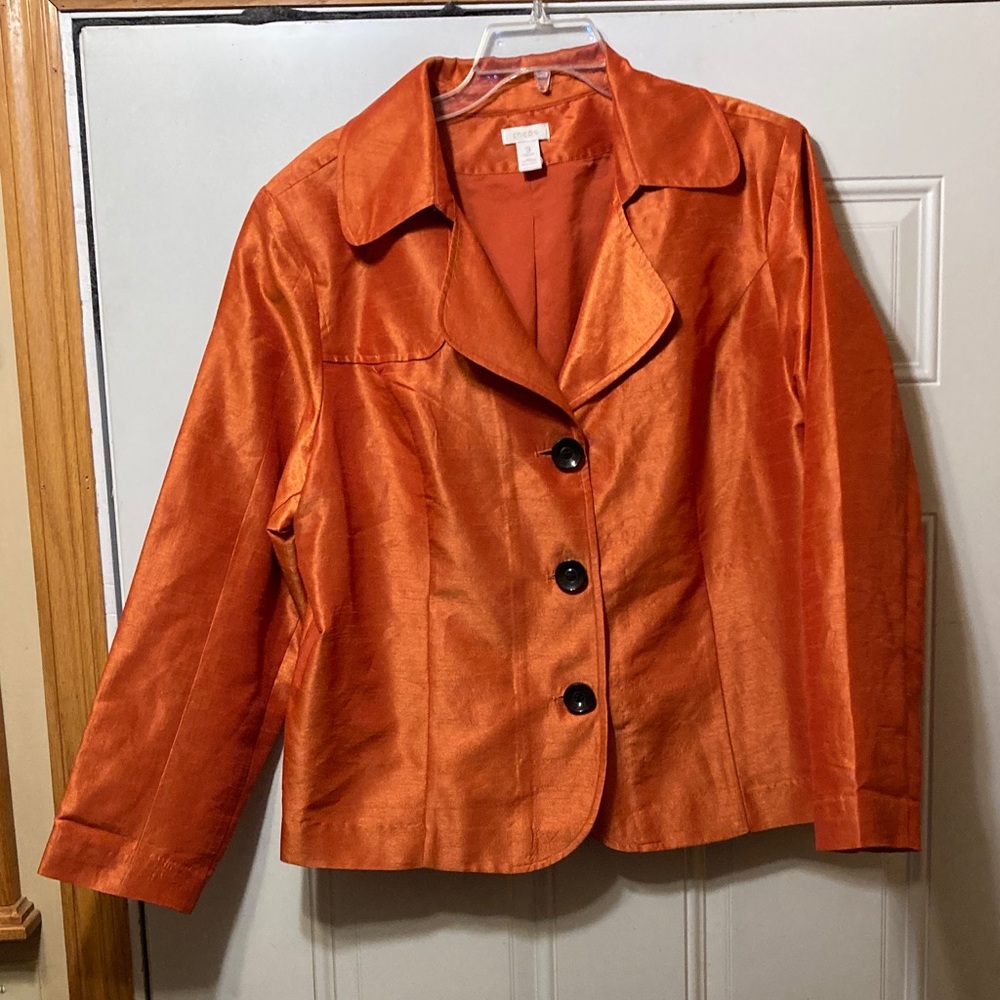 Chico’s Orange Jacket 3‎